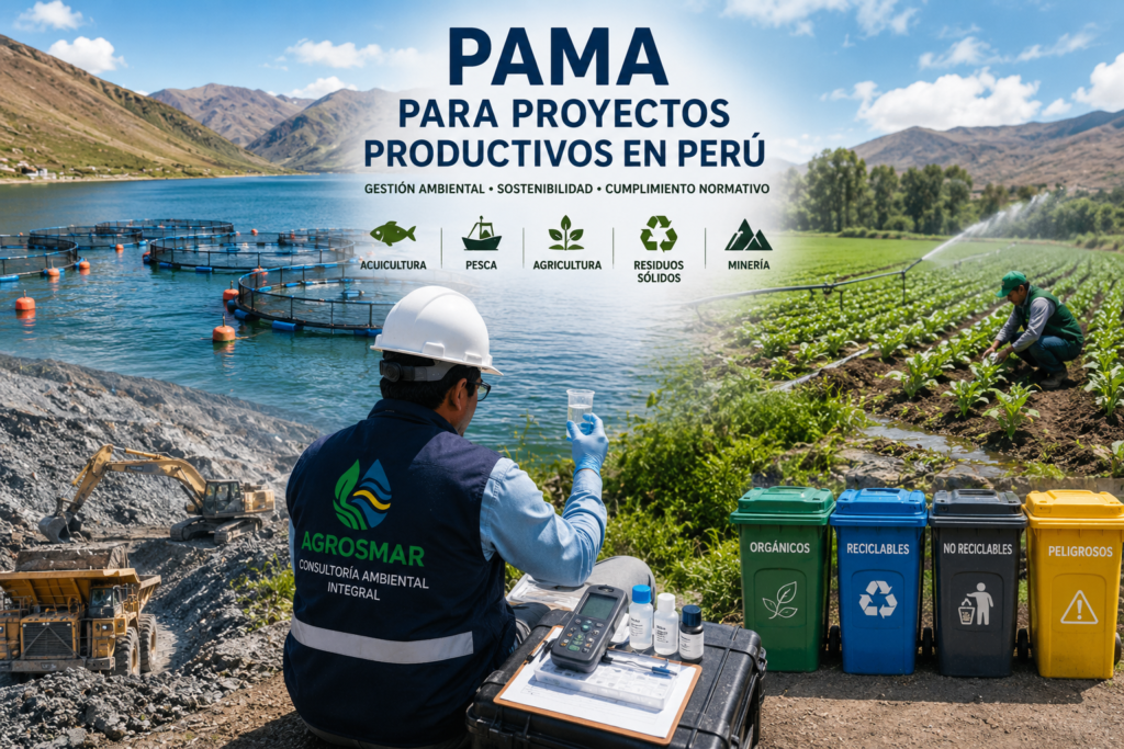 PAMA para proyectos productivos y gestión ambiental en Perú